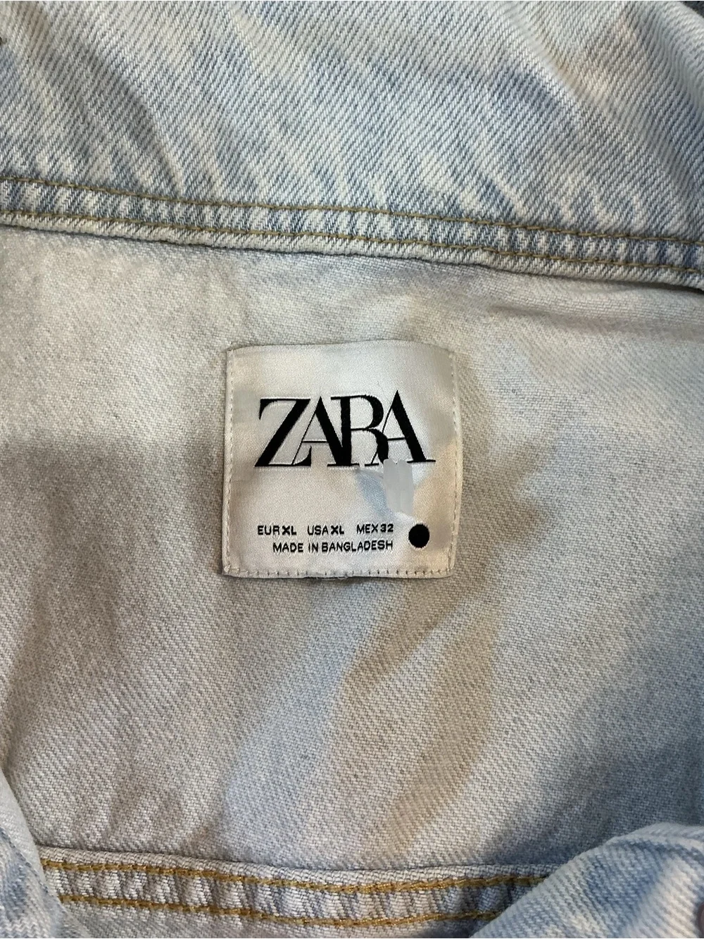 Zara sleeveless denim